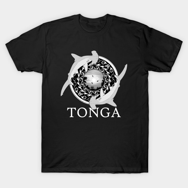 Hammerhead Sharks Tonga Pride T-Shirt by NicGrayTees